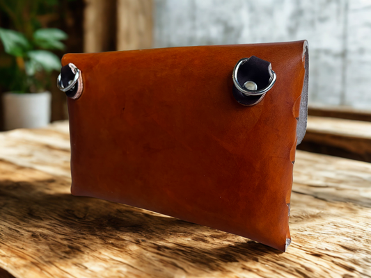 The Bad Betty "Cross" Body Bag/Wristlet English Bridle