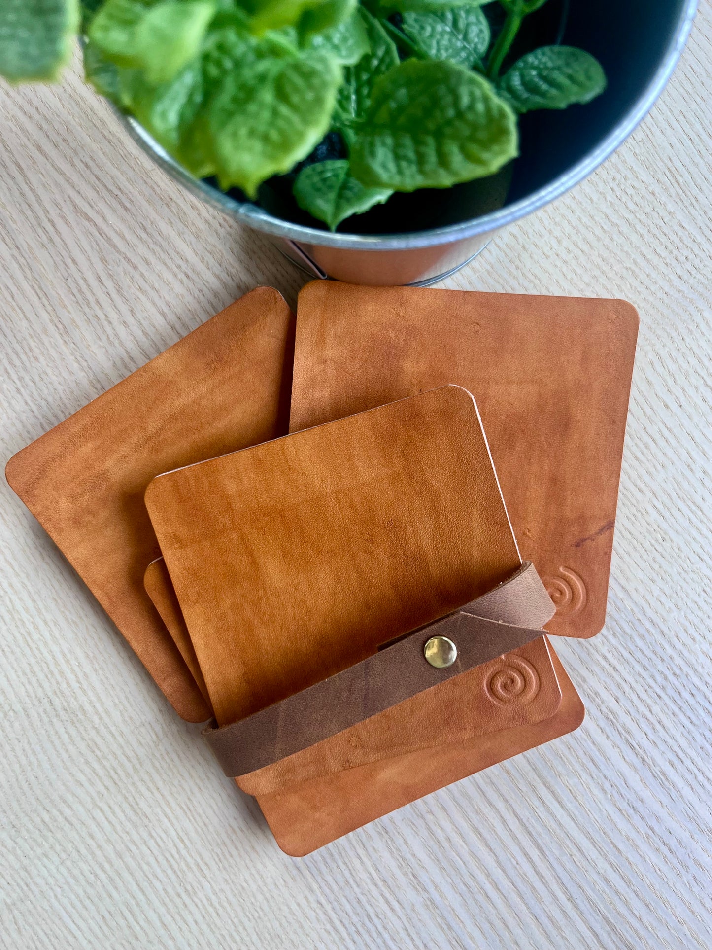 The Sip Slip, (Range Tan) Hide and Home Collection