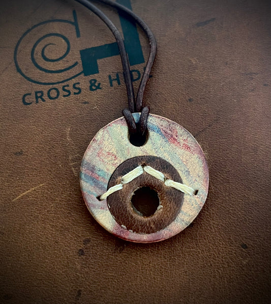 The Neck Nomad (Small Blue and Purple Marble)