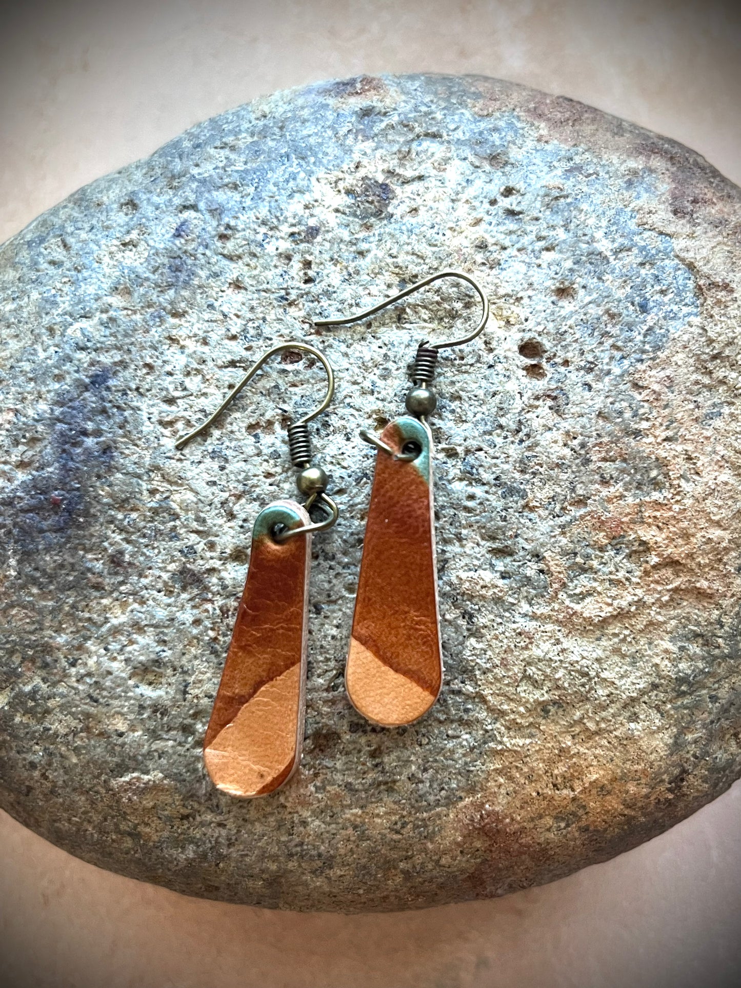 The Daily Dangle (Skinny Tear Drop, 2 Tone)